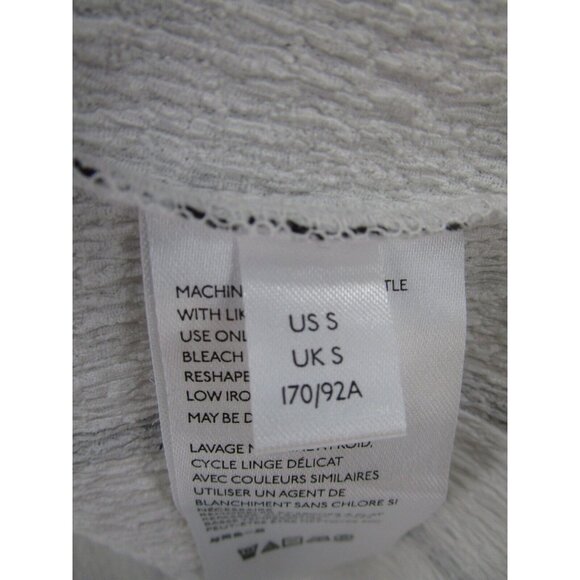 Anthropologie Top Small White Pullover Boho Striped Raglan V-Neck - Picture 9 of 11